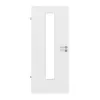 LEBO drzwi wewnętrzne biel strukturyzowana podobna do RAL 9016 Versio z przeszkleniem LA 24 na środku
