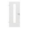 LEBO Drzwi wewnętrzne Cotton Like Białe podobne do RAL 9016 Wersja z przeszkleniem LA 24 na środku