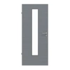 LEBO Drzwi wewnętrzne Cotton Like Hygge Szary podobny do RAL 7037 Versio z przeszkleniem LA 24 centralnie