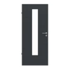 LEBO Drzwi wewnętrzne Cotton Like antracyt podobny do RAL 7016 Versio z przeszkleniem LA 24 pośrodku