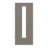 LEBO Drzwi wewnętrzne Cotton Like Taupe Wersja z przeszkleniem LA 24 na środku