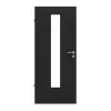 LEBO drzwi wewnętrzne Cotton Like czarny podobny do RAL 9005 Versio z przeszkleniem LA 24 na środku