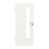 LEBO drzwi wewnętrzne biel ultramatowa podobny do RAL 9016 Versio z przeszkleniem LA 24 od strony zamka