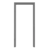 LEBO Zawias do drzwi wejściowych Ultramat Hygge Szary podobny do RAL 7037 Wersja z okrągłym brzegiem
