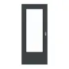 LEBO drzwi przesuwne ultramatowy antracyt podobny do RAL 7016 Versio z przeszkleniem LA-DIN