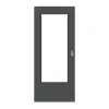 LEBO drzwi przesuwne strukturyzowana antracyt podobny do RAL 7016 Versio z przeszkleniem LA-DIN