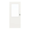 LEBO Drzwi przesuwne Ultramat Białe podobne do RAL 9016 Wersja z przeszkleniem LA 7