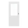 LEBO drzwi przesuwne biel bawełniana podobna do RAL 9016 Versio z przeszkleniem LA 7