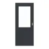 LEBO drzwi przesuwne Cotton Like antracyt podobny do RAL 7016 Versio z wycięciem na szybę LA 7