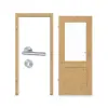 Zestaw drzwi wewnętrzne TM-16 dąb sękaty drewno lite z ościeżnicą i klamką