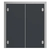 HÖRMANN drzwi podwójne z tworzywa sztucznego z ramą blendy