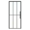 ERKELENZ zestaw drzwi wewnętrznych SteelLine stalowe drzwi loftowe ze szprosami 2-1 z ościeżnicą