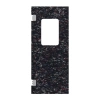 HÖRMANN Drzwi wahadłowe z tworzywa sztucznego Konfetti kolorowe z prostokątnym przeszkleniem, wraz z ramą osłonową