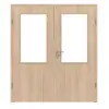 WESTAG drzwi dwuskrzydłowe dąb Eleganzia Ei 342 Portalit CPL z przeszkleniem LA-100 z ościeżnicą
