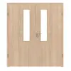 WESTAG drzwi dwuskrzydłowe dąb Eleganzia Ei 342 Portalit CPL z przeszkleniem LA-18-21,5 z ościeżnicą