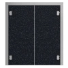 HÖRMANN Drzwi podwójne wahadłowe z tworzywa sztucznego Czarny Kolor z ramą maskującą
