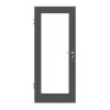 CLASSEN drzwi wewnętrzne rama 5.6 Uni grafit folia dekoracyjna z wycięciem na szybę