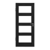 CLASSEN drzwi wewnętrzne rama 5.7 Uni czarny folia dekoracyjna z przeszkleniem