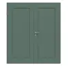 CLASSEN drzwi dwuskrzydłowe rama 5.5 Uni Green folia dekoracyjna z ościeżnicą