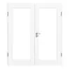 CLASSEN drzwi 2-skrzydłowe rama 5.6 biel uni folia dekoracyjna z przeszkleniem i ościeżnicą