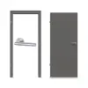 HÖRMANN zestaw drzwi wewnętrzne promocyjny szary stalowy RAL 7037 Duradecor z ościeżnicą i klamką