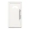 Drzwi zewnętrzne z tworzywa sztucznego F010 Premium Plus z wycięciem na szybę