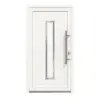 Drzwi zewnętrzne z tworzywa sztucznego F036 Premium Plus z wycięciem na szybę