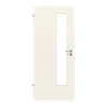 LEBO TGL Drzwi wewnętrzne Lebolit-CPL Biały 9010 z przeszkleniem LA-24 po stronie zamka