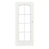 CLASSEN drzwi przesuwne klasyczny 3/3 RAL 9003 biały lakier z przeszkleniem PL-Norm