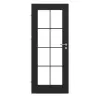 CLASSEN drzwi wewnętrzne Svin M1.1.2 Uni Black Iridium z przeszkleniem