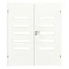 CLASSEN drzwi dwuskrzydłowe Century M6 biały Primo z przeszkleniem wraz z ościeżnicą