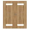 CLASSEN drzwi dwuskrzydłowe Tetyda M3 Grandson dąb Iridium z przeszkleniem wraz z ościeżnicą