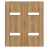 CLASSEN drzwi dwuskrzydłowe Tetyda M4 Grandson dąb Iridium z przeszkleniem z ościeżnicą
