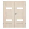 CLASSEN drzwi 2-skrzydłowe Tetyda M4 akacja jasna CPL z przeszkleniem z ościeżnicą
