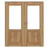 CLASSEN drzwi dwuskrzydłowe Kofano M1.4 Grandson dąb Iridium z przeszkleniem i ościeżnicą