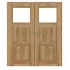 CLASSEN drzwi dwuskrzydłowe Kofano M1.6 Grandson dąb Iridium z przeszkleniem w zestawie z ościeżnicą