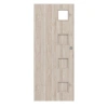 CLASSEN Drzwi przesuwne Modena 4 LA 1/4 orzech Kolumbia jasny Look 3D z przeszkleniem
