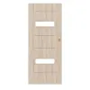 CLASSEN drzwi przesuwne Tetyda M4 dąb Sonoma 3D Look z przeszkleniem