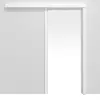 System drzwi przesuwnych biel arktyki folia dekoracyjna naścienny z ościeżnicą