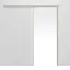 System drzwi przesuwnych RAL 9003 biały lakier naścienny z ościeżnicą