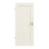 Drzwi wewnętrzne TM-1 świerk skandynawski bezsęczny szczotkowane, białe, lakierowane drewno lite