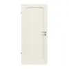 Drzwi wewnętrzne TE-18 Świerk skandynawski bezsęczny szczotkowane, białe, lakierowane drewno lite