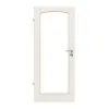 Drzwi wewnętrzne TE-19 Świerk skandynawski bezsęczny szczotkowane, białe, lakierowane drewno lite