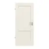 Drzwi wewnętrzne TM-2, Świerk skandynawski bezsęczny, szczotkowane, białe, lakierowane drewno lite