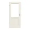 Drzwi wewnętrzne TE-23 Świerk skandynawski bezsęczny szczotkowane, białe, lakierowane drewno lite