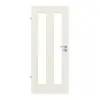 Drzwi wewnętrzne TM-39 Świerk skandynawski bezsęczny szczotkowane, białe, lakierowane drewno lite