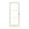 Drzwi przesuwne TE-20 Świerk skandynawski bezsęczny szczotkowane, białe, lakierowane drewno lite