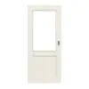Drzwi przesuwne TE-23 skandynawski świerk bezsęczny szczotkowane, białe, lakierowane drewno lite