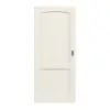 Drzwi przesuwne TE-27 Świerk skandynawski bezsęczny szczotkowane, białe, lakierowane drewno lite