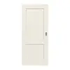 Drzwi przesuwne TM-2 świerk skandynawski bezsęczny szczotkowane, białe, lakierowane drewno lite